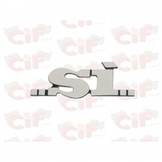 TARGHETTA "SI'" IN ALLUMINIO PER FIANCATINE LATERALI